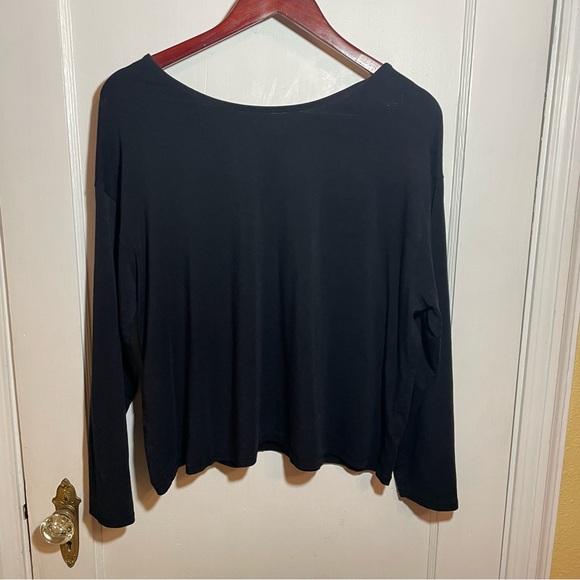 tasc Performance Womens St. Charles Crew Neck Long Sleeve Bamboo Black Size XL - Picture 1 of 7